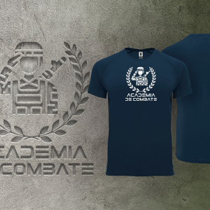 AzulMarino camiseta academia de combate