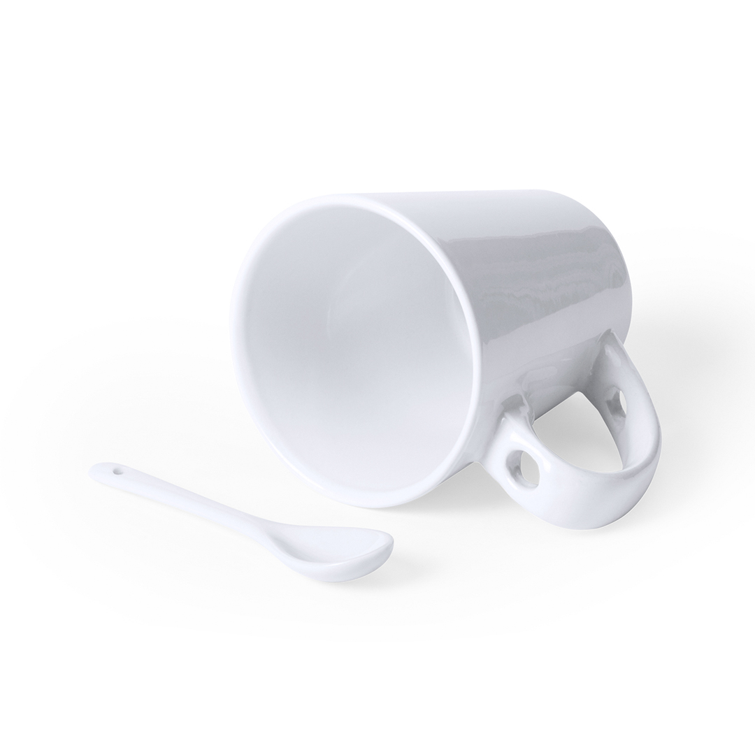 Taza personalizada con cucharilla